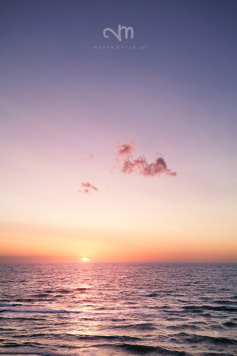 Sunset on a baltic sea